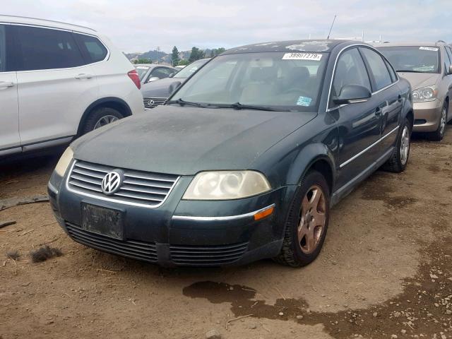 WVWMD63B94E175782 - 2004 VOLKSWAGEN PASSAT GL GREEN photo 2