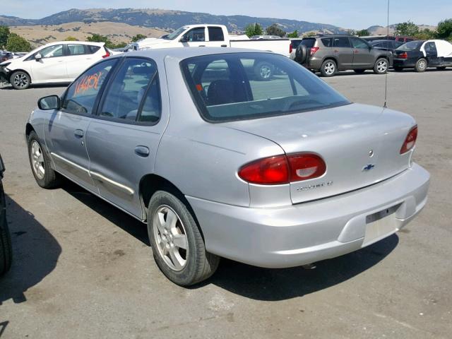 1G1JF524027392254 - 2002 CHEVROLET CAVALIER L SILVER photo 3