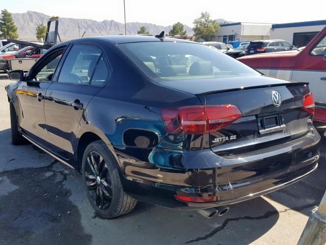 3VWD17AJ2JM256456 - 2018 VOLKSWAGEN JETTA SPOR BLACK photo 3