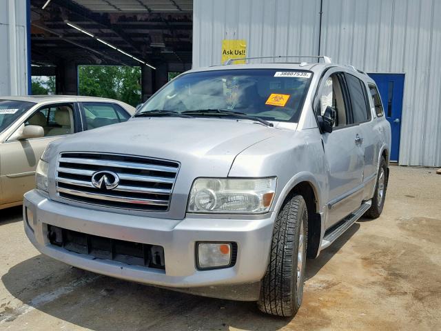 5N3AA08A46N814925 - 2006 INFINITI QX56 SILVER photo 2