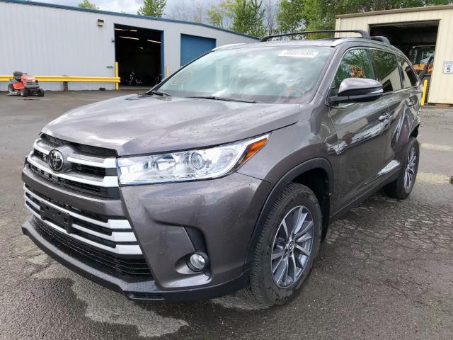 5TDJZRFH3KS921964 - 2019 TOYOTA HIGHLANDER GRAY photo 2