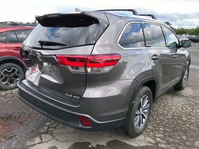 5TDJZRFH3KS921964 - 2019 TOYOTA HIGHLANDER GRAY photo 4