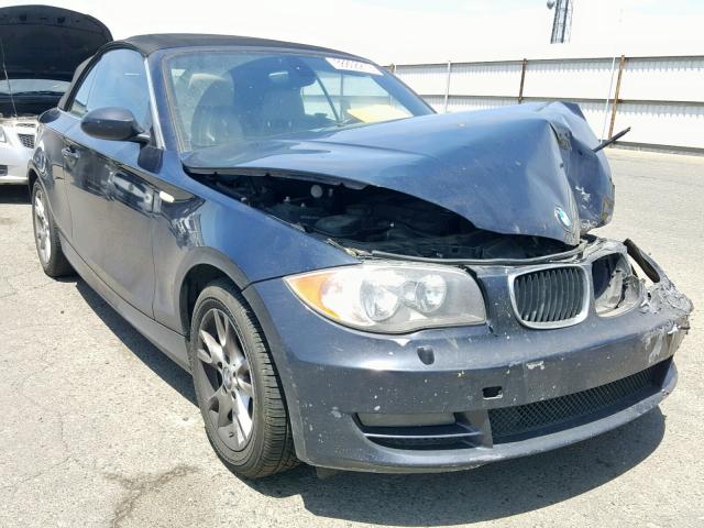 WBAUN13569VH81316 - 2009 BMW 128 I BLUE photo 1