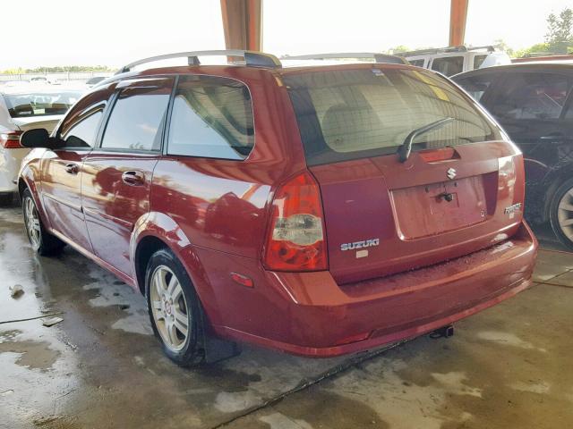 KL5JJ86ZX6K264237 - 2006 SUZUKI FORENZA PR BURGUNDY photo 3