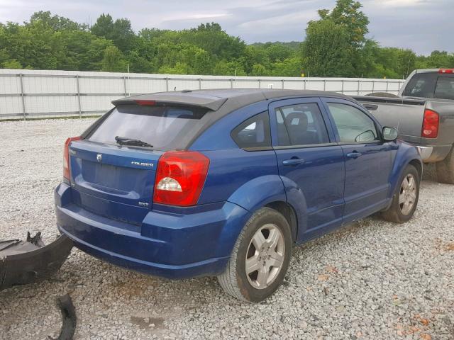 1B3HB48A49D148015 - 2009 DODGE CALIBER SX BLUE photo 4