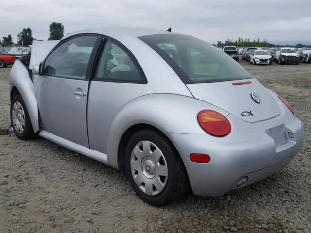 3VWCP21C82M404027 - 2002 VOLKSWAGEN NEW BEETLE SILVER photo 3