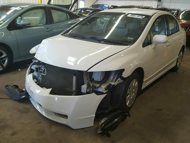 19XFA4F51BE000939 - 2011 HONDA CIVIC GX WHITE photo 2