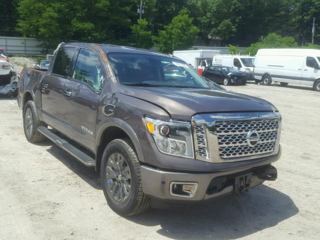 1N6AA1E51HN515676 - 2017 NISSAN TITAN SV GRAY photo 1