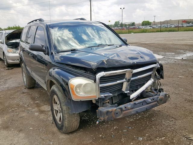 1D4HB48N54F102937 - 2004 DODGE DURANGO SL BLACK photo 1