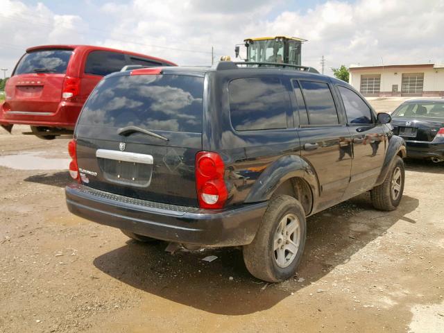 1D4HB48N54F102937 - 2004 DODGE DURANGO SL BLACK photo 4