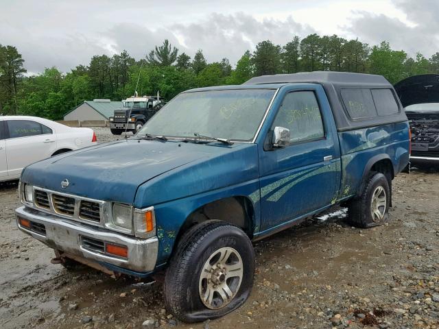 1N6SD11Y6VC395389 - 1997 NISSAN TRUCK XE BLUE photo 2