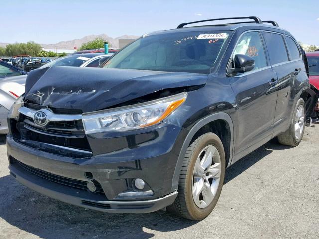 5TDYKRFH7GS180759 - 2016 TOYOTA HIGHLANDER BLACK photo 2