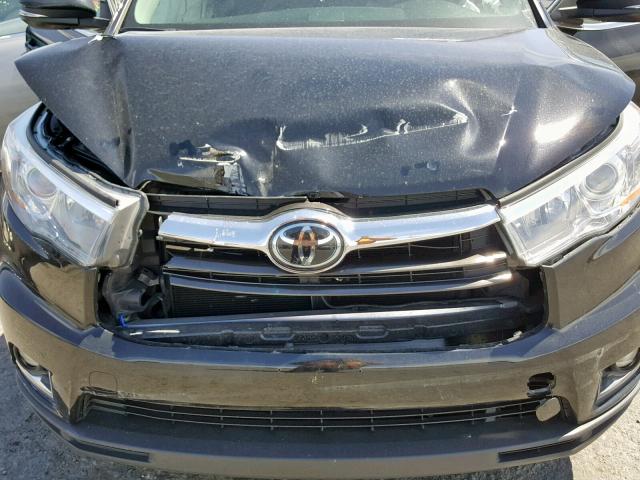 5TDYKRFH7GS180759 - 2016 TOYOTA HIGHLANDER BLACK photo 7