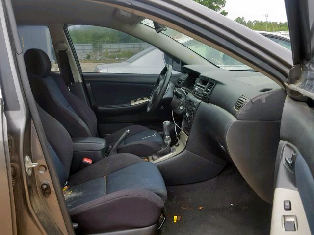 2T1BY32E35C369184 - 2005 TOYOTA COROLLA XR 灰色 照片 5