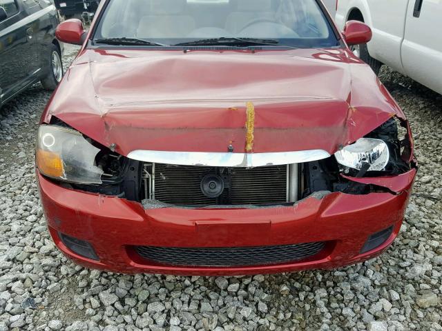 KNAFE221695658397 - 2009 KIA SPECTRA EX RED photo 9