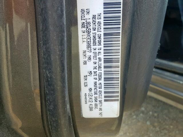 1J8GW58NX3C608677 - 2003 JEEP GRAND CHER GRAY photo 10