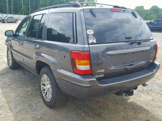 1J8GW58NX3C608677 - 2003 JEEP GRAND CHER GRAY photo 3