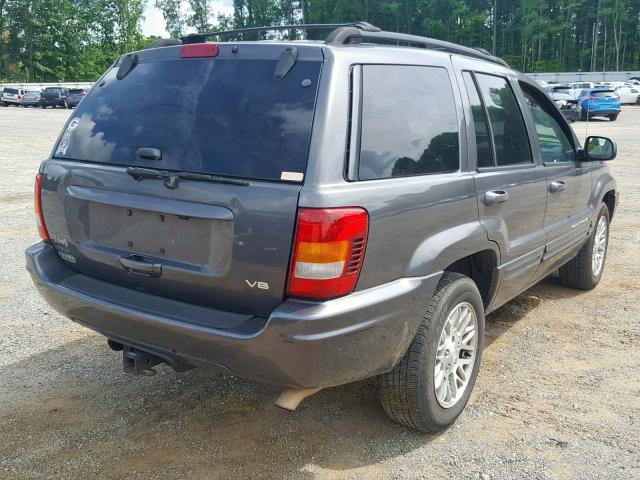 1J8GW58NX3C608677 - 2003 JEEP GRAND CHER GRAY photo 4