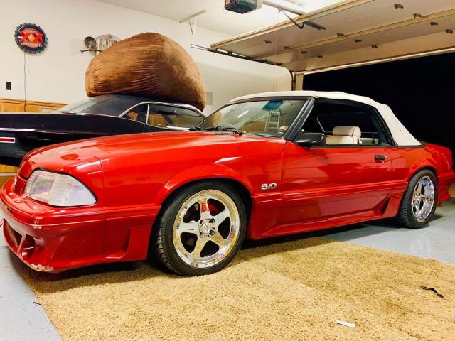 1FABP45E3HF207724 - 1987 FORD MUSTANG GT RED photo 3