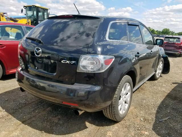 JM3ER29L180204202 - 2008 MAZDA CX-7 BLACK photo 4