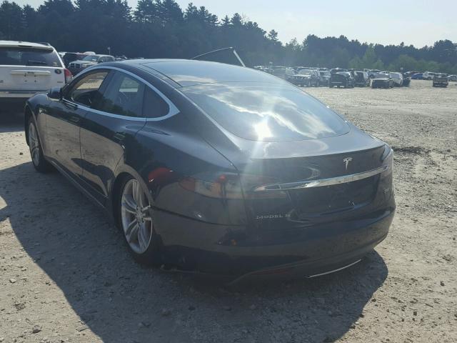 5YJSA1H16EFP35096 - 2014 TESLA MODEL S BLUE photo 3