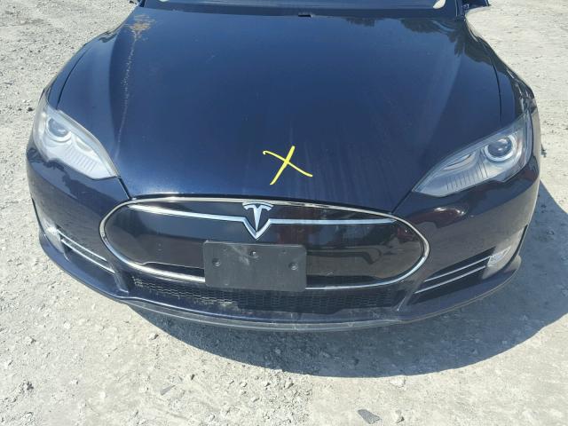 5YJSA1H16EFP35096 - 2014 TESLA MODEL S BLUE photo 7