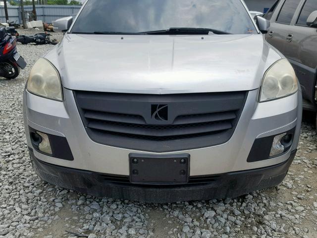 5GZEV23767J170216 - 2007 SATURN OUTLOOK XR SILVER photo 9