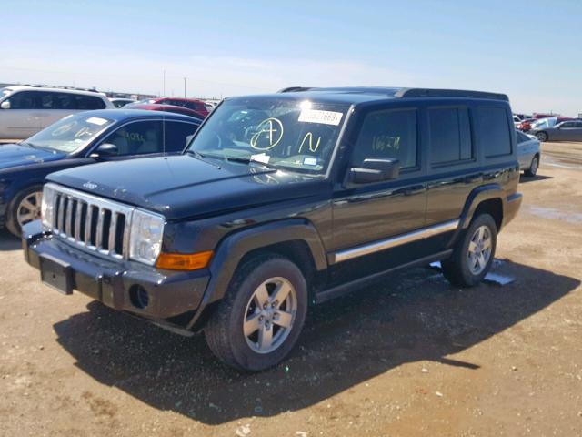 1J8HH48K17C599288 - 2007 JEEP COMMANDER BLACK photo 2