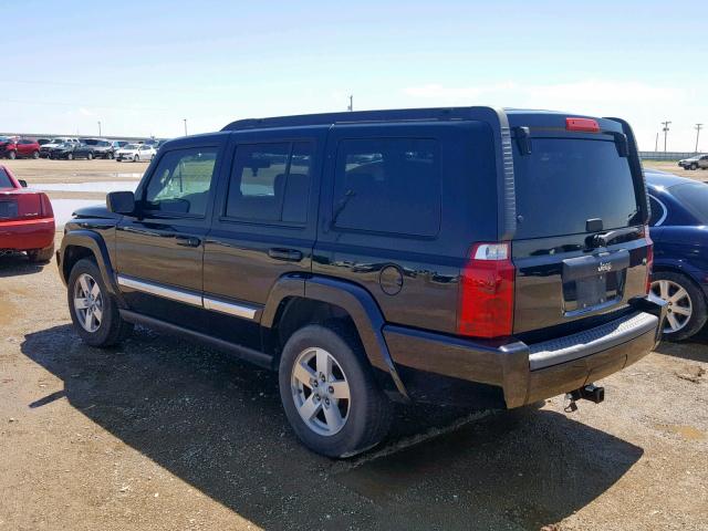 1J8HH48K17C599288 - 2007 JEEP COMMANDER BLACK photo 3