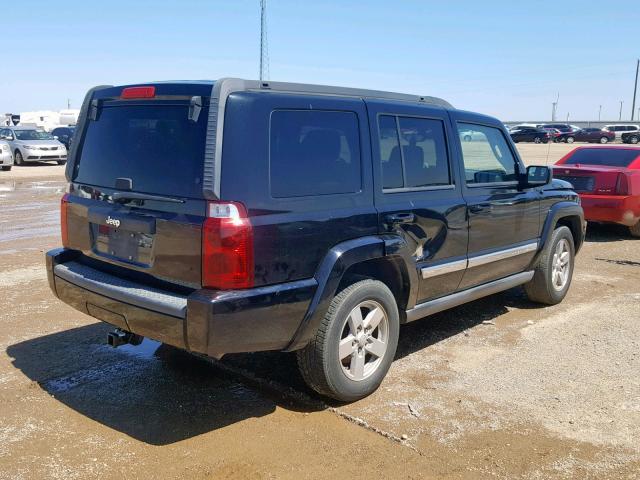 1J8HH48K17C599288 - 2007 JEEP COMMANDER BLACK photo 4