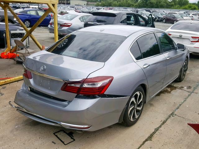 1HGCR2F86GA154827 - 2016 HONDA ACCORD EXL SILVER photo 4