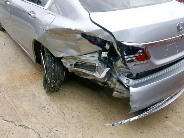 1HGCR2F86GA154827 - 2016 HONDA ACCORD EXL SILVER photo 9