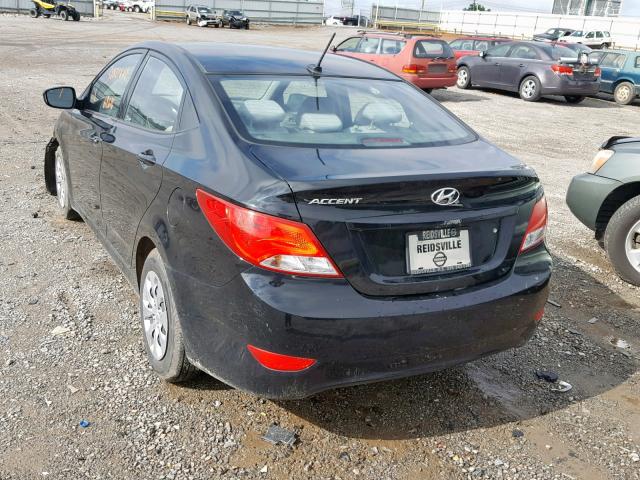 KMHCT4AE2HU223422 - 2017 HYUNDAI ACCENT SE BLACK photo 3