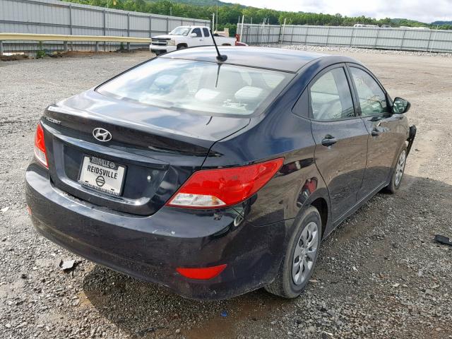 KMHCT4AE2HU223422 - 2017 HYUNDAI ACCENT SE BLACK photo 4