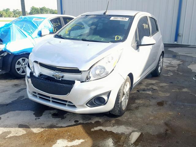 KL8CB6S97EC468375 - 2014 CHEVROLET SPARK LS SILVER photo 2