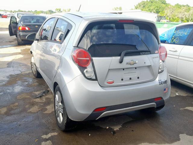 KL8CB6S97EC468375 - 2014 CHEVROLET SPARK LS SILVER photo 3