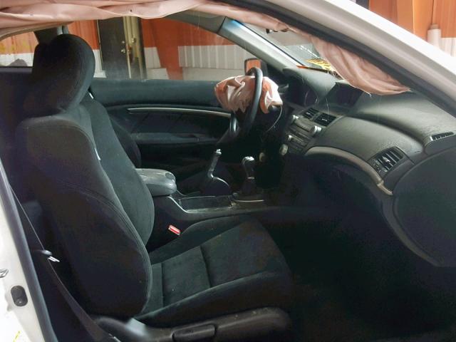 1HGCS11778A802304 - 2008 HONDA ACCORD EX WHITE photo 5