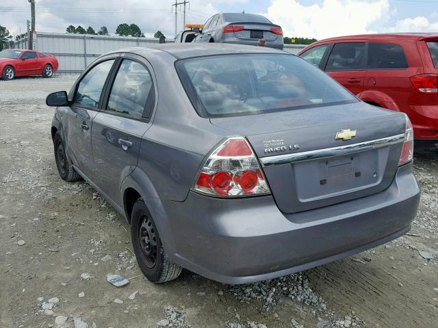 KL1TD56607B139044 - 2007 CHEVROLET AVEO BASE Күміс фото 3