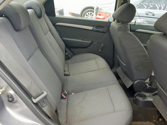 KL1TD56607B139044 - 2007 CHEVROLET AVEO BASE Күміс фото 6