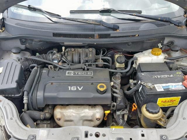 KL1TD56607B139044 - 2007 CHEVROLET AVEO BASE Күміс фото 7