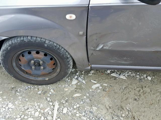 KL1TD56607B139044 - 2007 CHEVROLET AVEO BASE Күміс фото 9