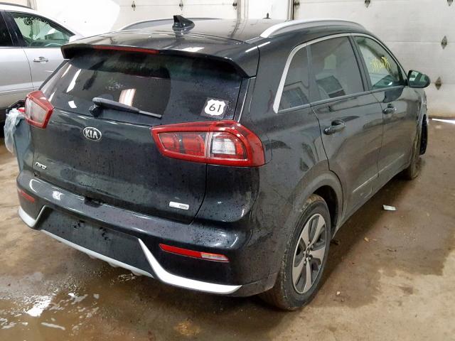 KNDCB3LC0H5048353 - 2017 KIA NIRO FE BLACK photo 4