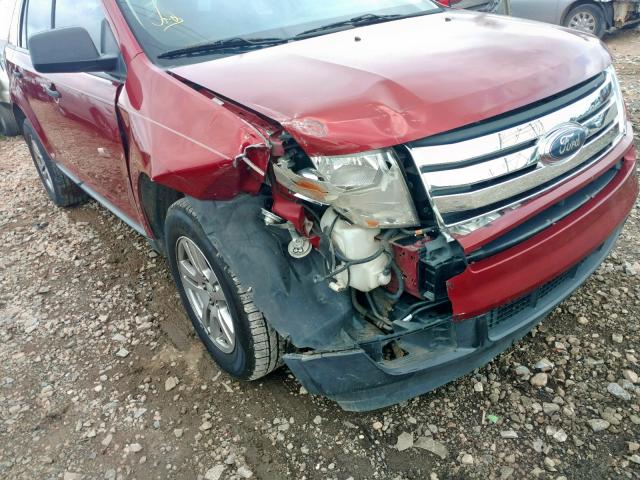 2FMDK36C98BA07615 - 2008 FORD EDGE SE RED photo 9