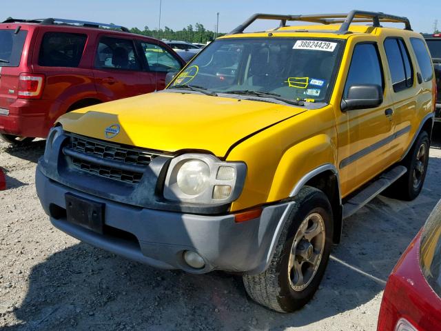 5N1ED28T04C670877 - 2004 NISSAN XTERRA XE YELLOW photo 2