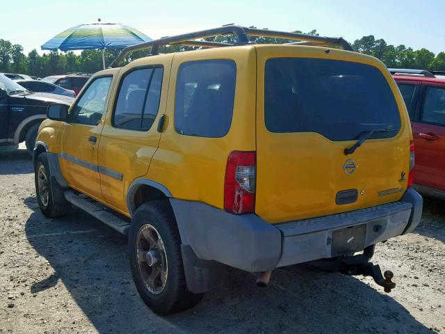 5N1ED28T04C670877 - 2004 NISSAN XTERRA XE YELLOW photo 3