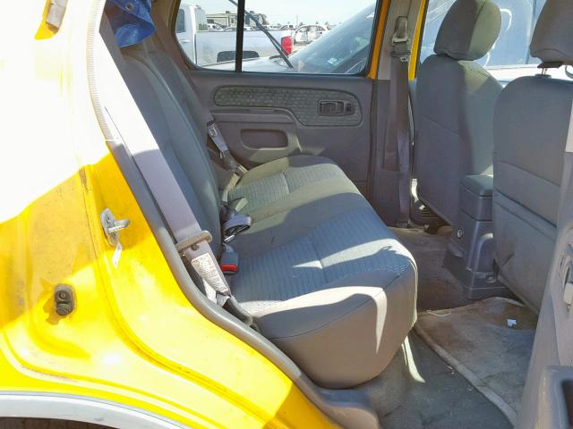 5N1ED28T04C670877 - 2004 NISSAN XTERRA XE YELLOW photo 6