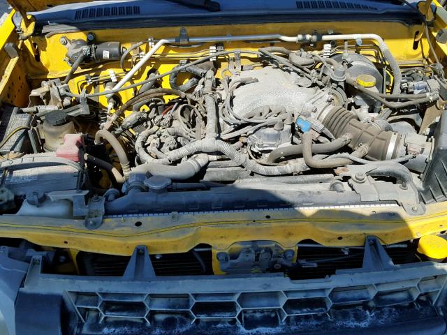 5N1ED28T04C670877 - 2004 NISSAN XTERRA XE YELLOW photo 7