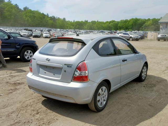 KMHCM3ACXAU176359 - 2010 HYUNDAI ACCENT BLU SILVER photo 4