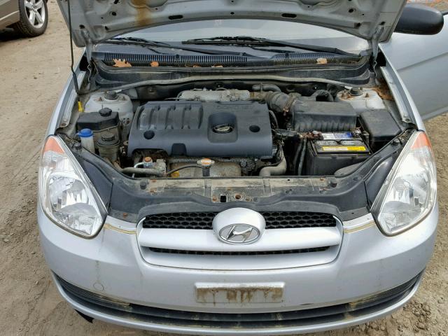 KMHCM3ACXAU176359 - 2010 HYUNDAI ACCENT BLU SILVER photo 7