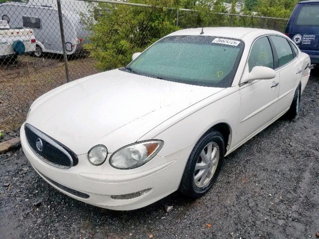 2G4WD532X51223291 - 2005 BUICK LACROSSE C WHITE photo 2